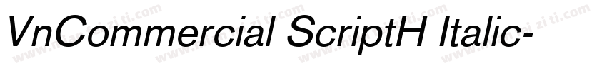 VnCommercial ScriptH Italic字体转换